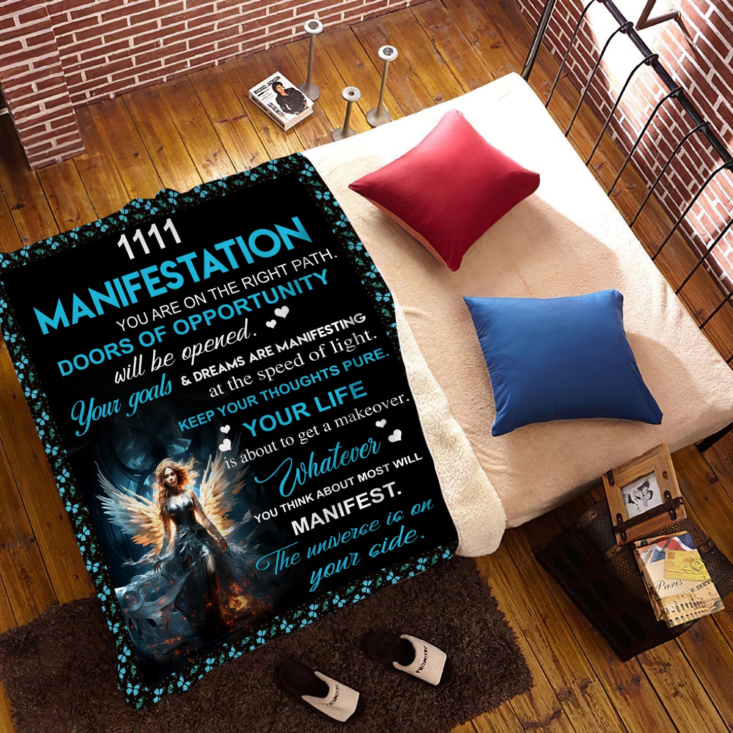 1111 Angel Number Fleece Blanket-Amplify your dreams, You are on the right Path-50x60